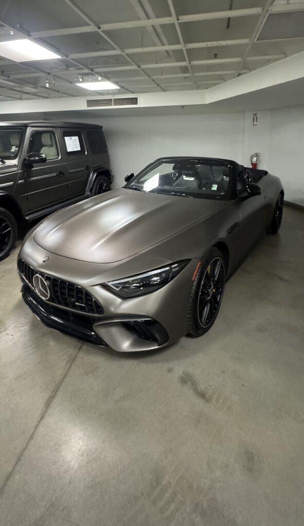Ceramic coated luxury sedan with enhanced gloss finish in Colorado Springs