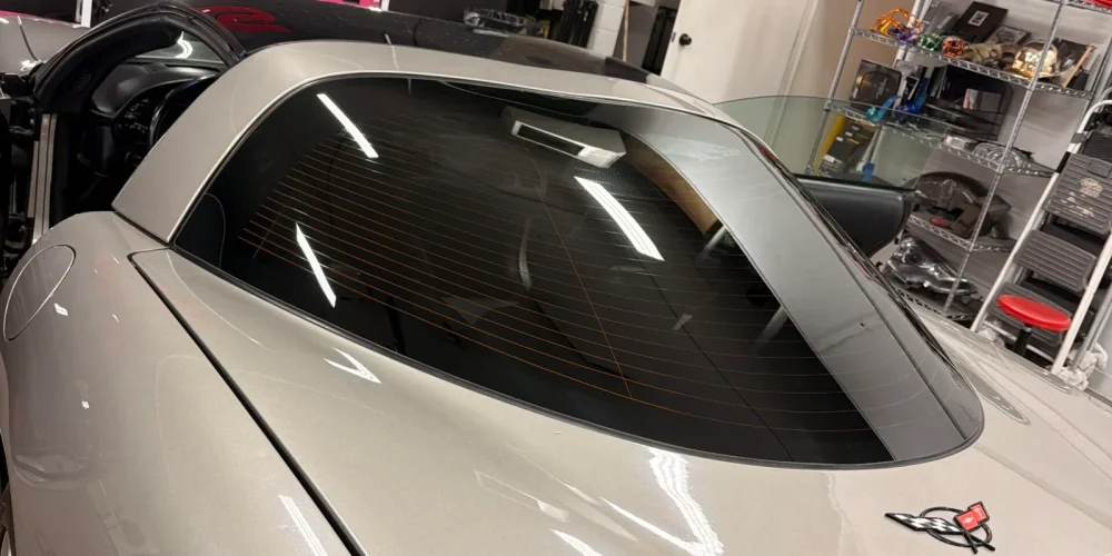 Luxury sports car protected with premium ceramic coating in Colorado Springs