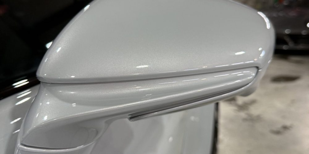 Side mirror wrapped with paint protection film in Colorado Springs